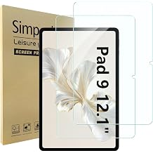 Simpeak 2 Pack Screen Protector Compatible with Honor Pad 10 9 12.1", Tempered Glass Compatible with Honor Pad 10 9 12.1", [9H Hardness][Bubble Free]