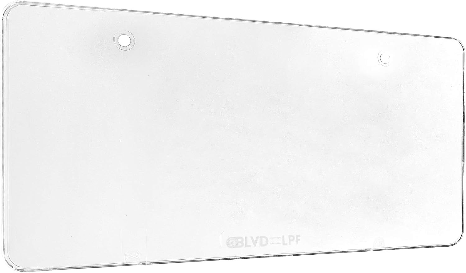 Car License Plates Shields 2 Pack Clear Flat Design Novelty Universal Plate Covers, Unbreakable Frame Covers to Protect Front Back License Plates 2 Holes Patented