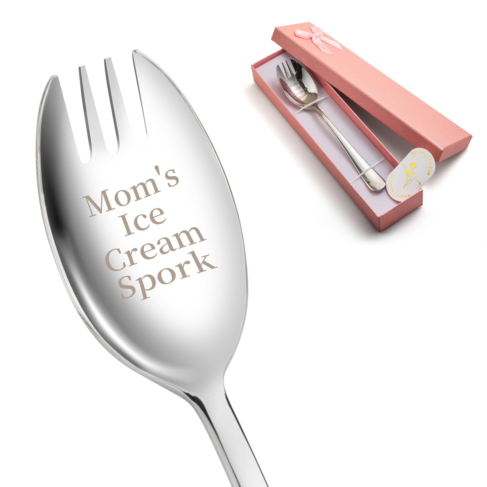 Alata Mini Sporks, 8-Pack Food-grade Stainless Steel Mini Sporks, 5.7 Inches Salad Forks For Dessert, Ice Cream, Salad, Soup, Noodle, Spaghetti, Dishwasher Safe — Amazon image 9