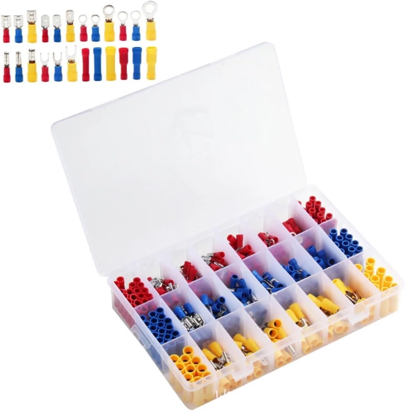 400pcs cold pressed terminal set 30 terminal box cold pressed terminal combination VUQLDHAYZ