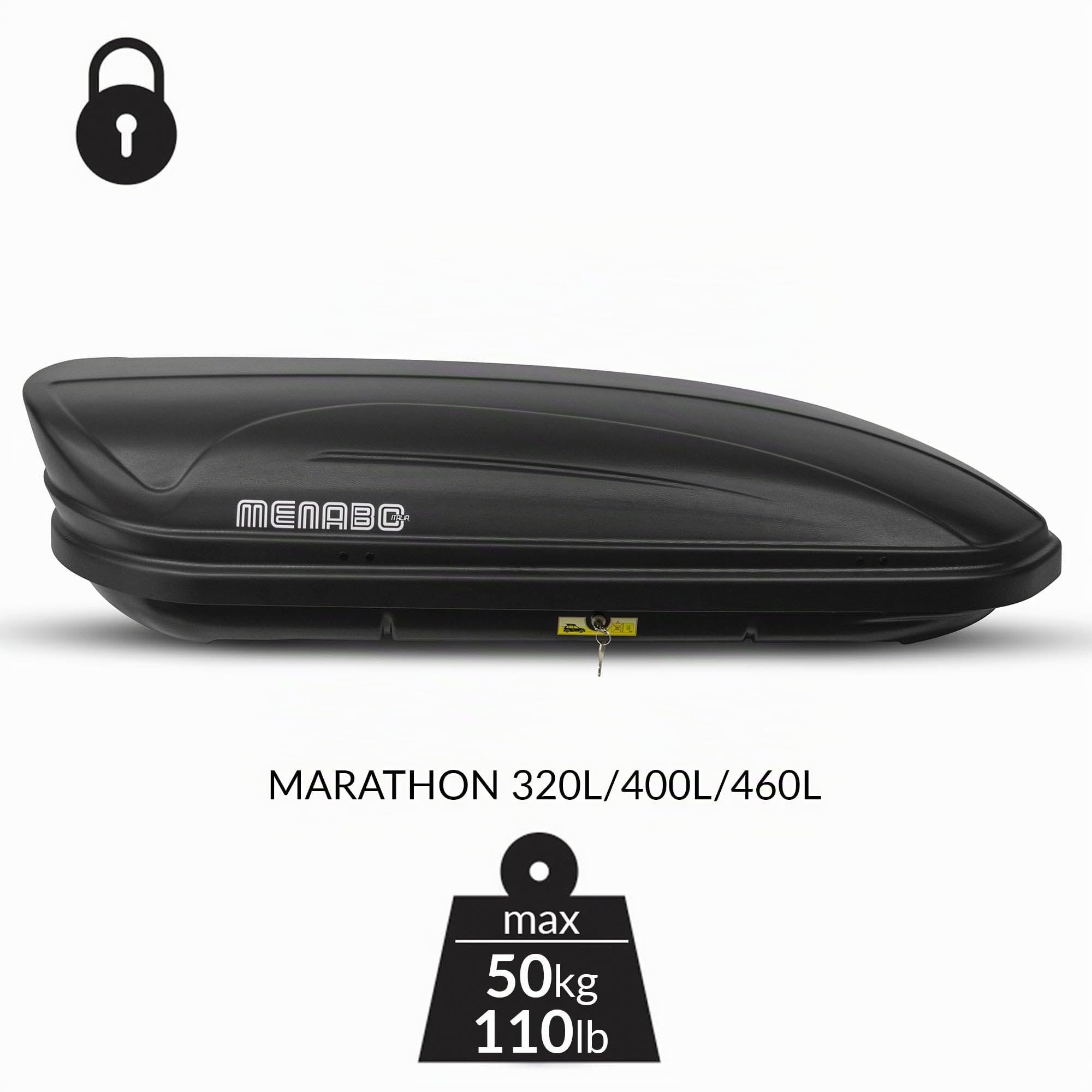 78700000 Menabo Marathon Dark Coffre de Toit 320 l