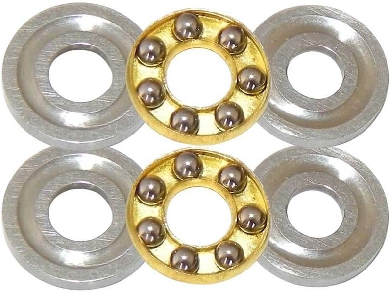 Kit De 8 Butées à Billes F8-16M 8x16x5mm En Acier Chromé - Roulements De Précision Miniatures Pour Machines Et Équipements