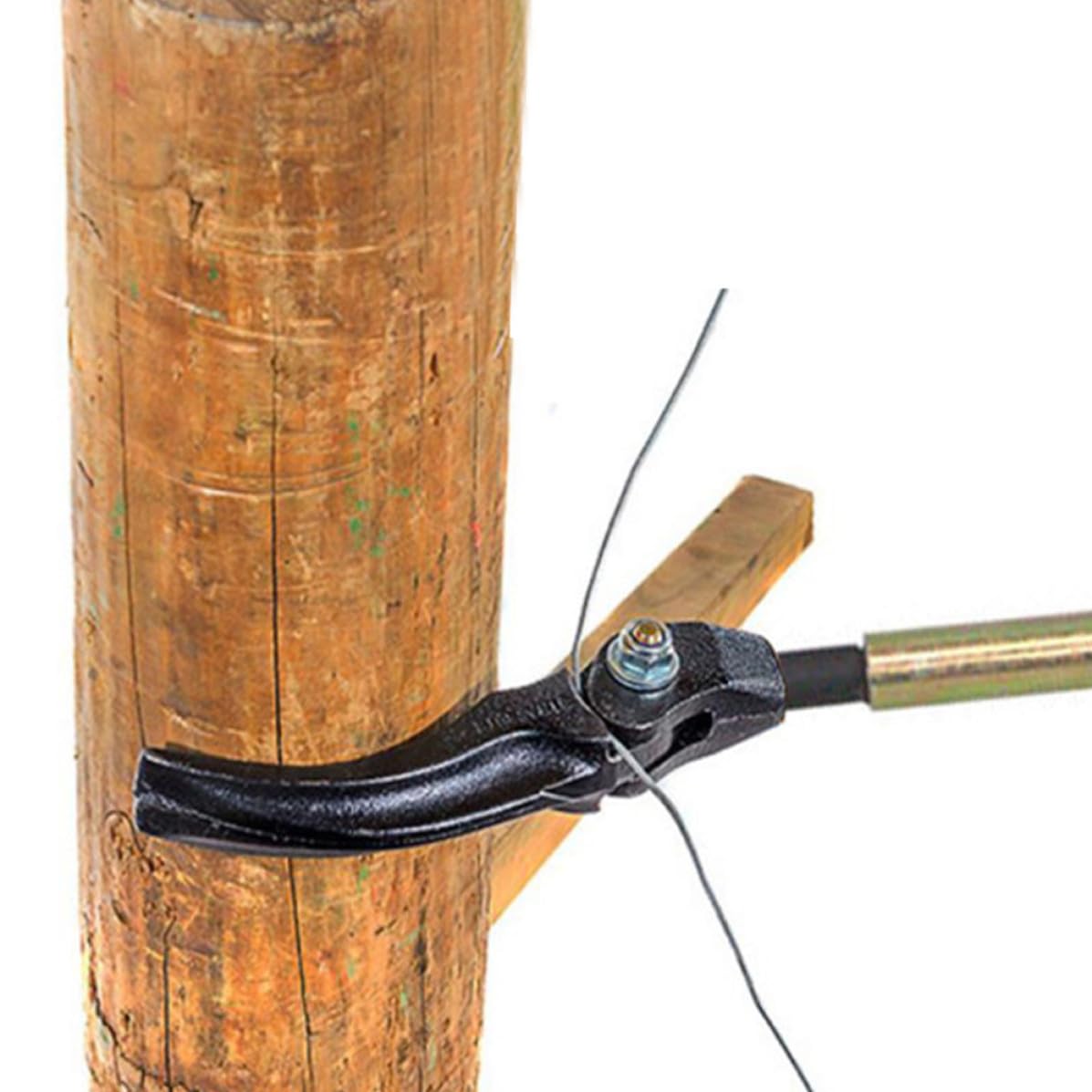 VILLCASE Tensor Práctico de Alambre de Cerca de Acero Mango Largo, Herramienta Versátil para Tensar Vallas Agrícolas y Cercas de Jardín
