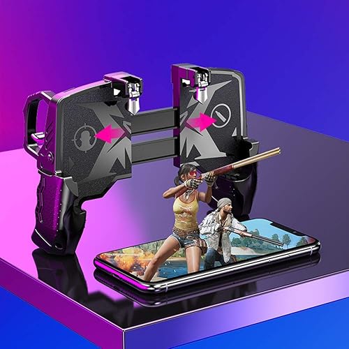 Miniatura 3 de Controlador móvil teclas de objetivo L1R1 y cuchillos Gamepad fuerareglas de supervivencia gatillo de juego de teléfono celular disparo sensible