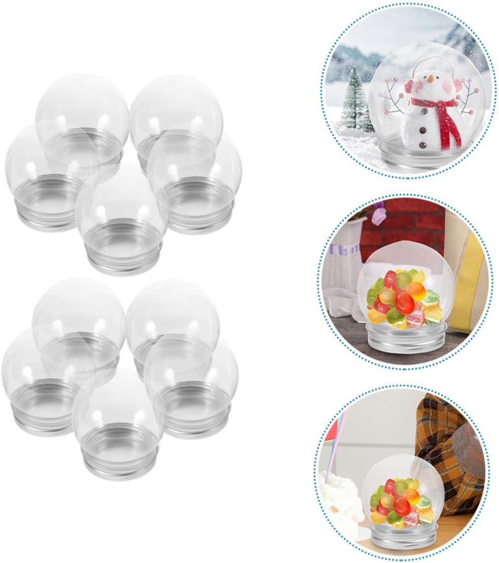 MAGICLULU 30pcs Globe Candy Jars Lids Candy and Cookie Jar Bottles Caps Wedding Favor Boxes Containers