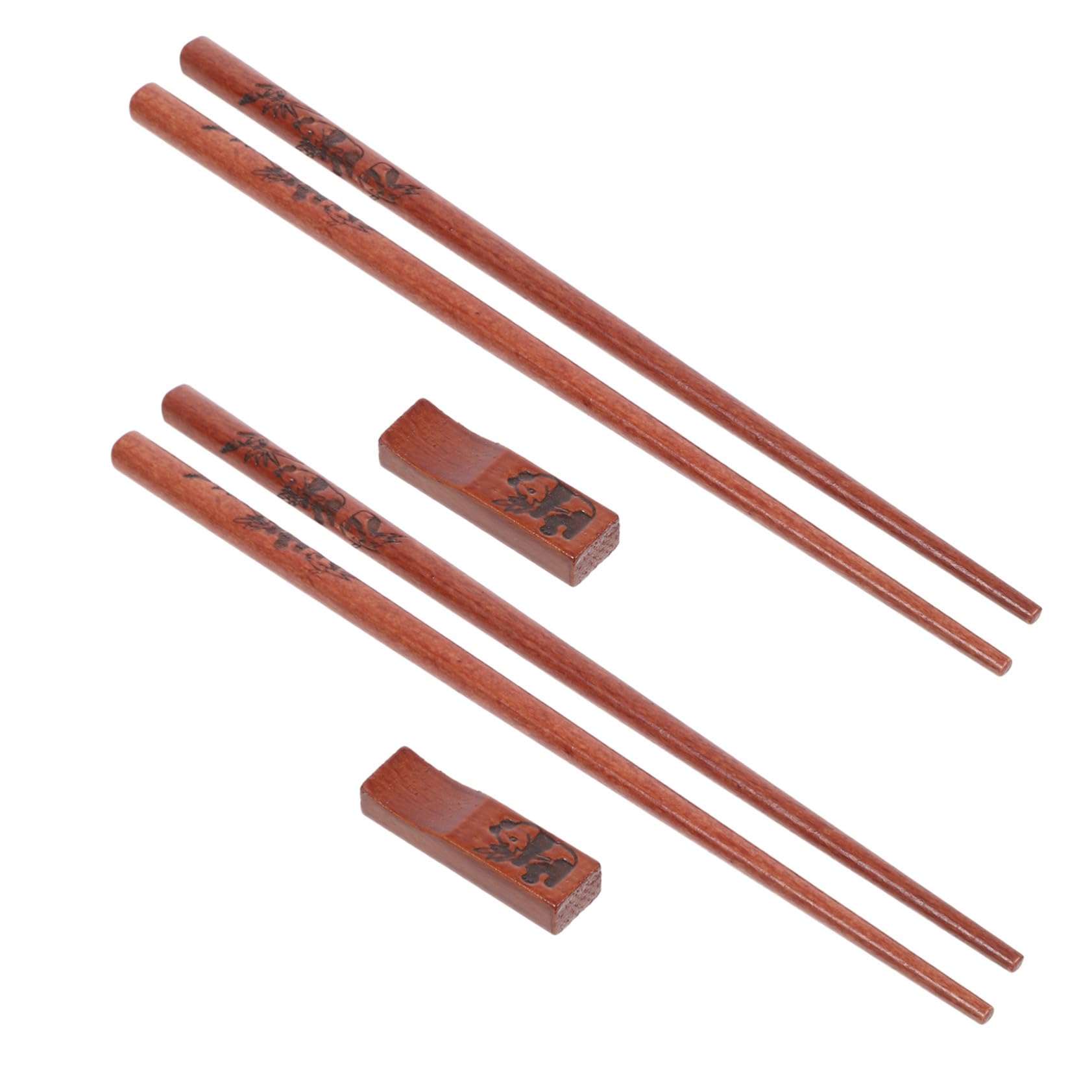 Evita cubiertos sucios con palillos de madera PRETYZOOM y soportes higiénicos de panda