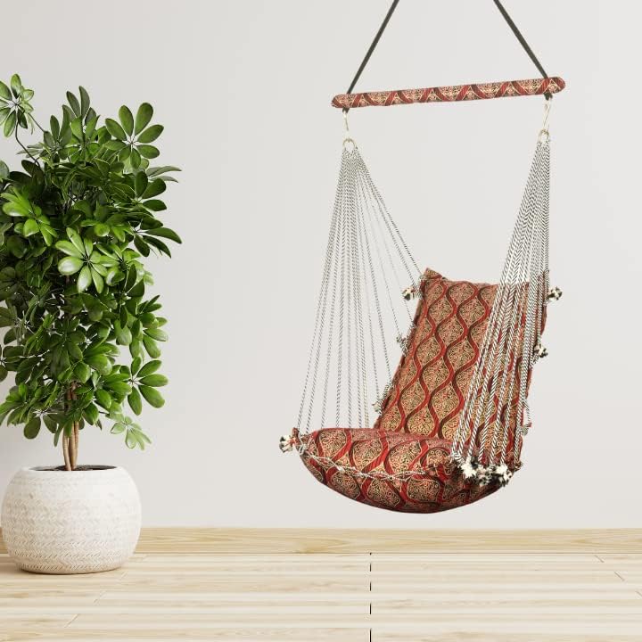 Kkriya Home Decor™Jumbo Hammock N Swing in Red 2