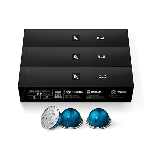 Nespresso Capsules Vertuo, Odacio, Medium Roast Coffee, 30-Count Coffee Pods, Brews 7.8oz. - Odacio - 30 Count (Pack of 1)