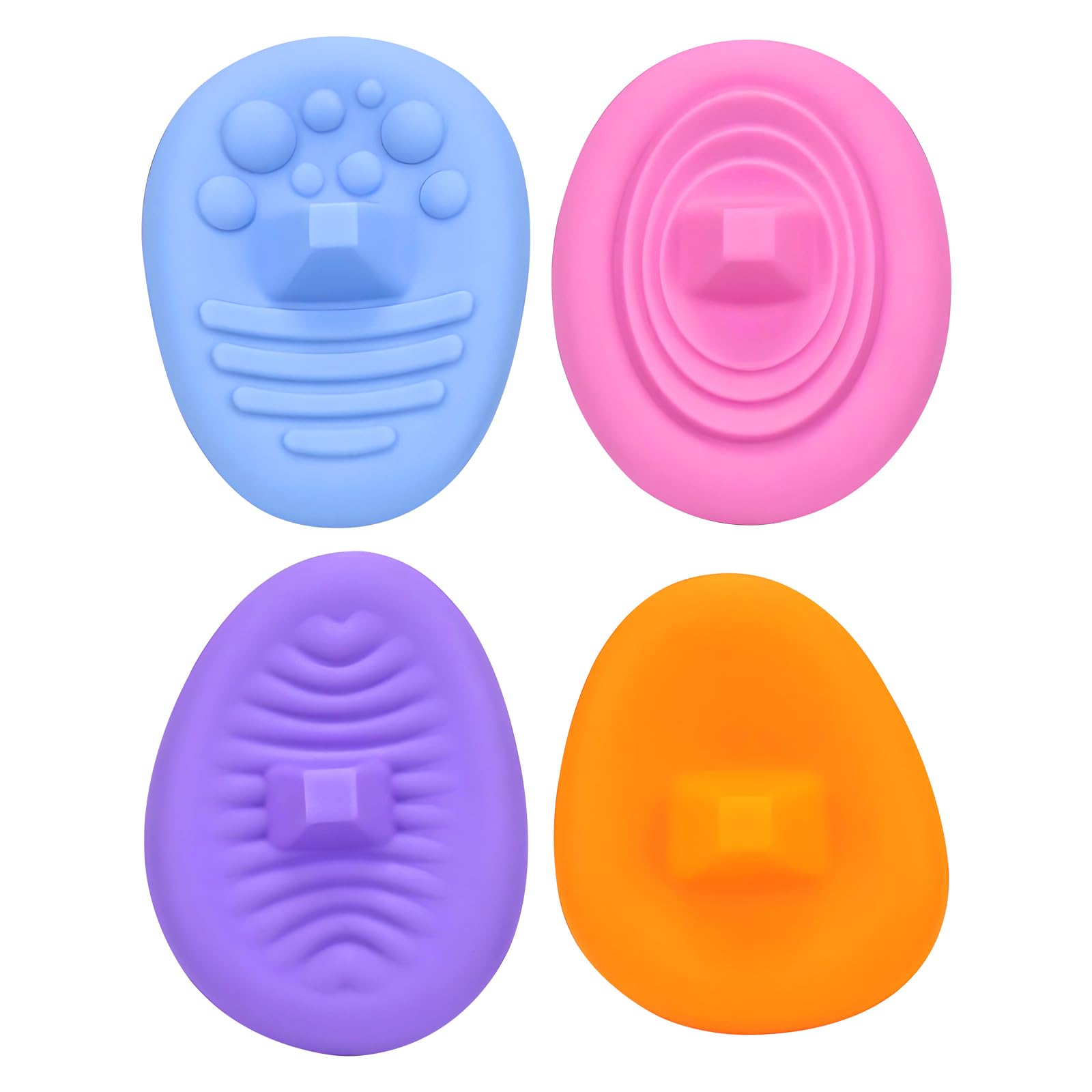 Fidget Toys Sensory Stone for Kids, Soft Textured Worry Stones Fidget Stress Toys for Kids Students Adults Calming Anxiety Relief (4 Pcs)