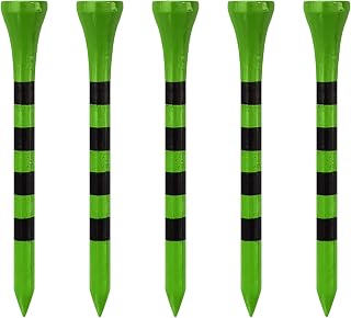 Wooden Golf Tees 3-1/4", 2-3/4", 2-1/8", 1-1/2" Available, 100 Count (Natural Color, White, Black, Blue, Red, Green, Yellow, Pink, Orange)