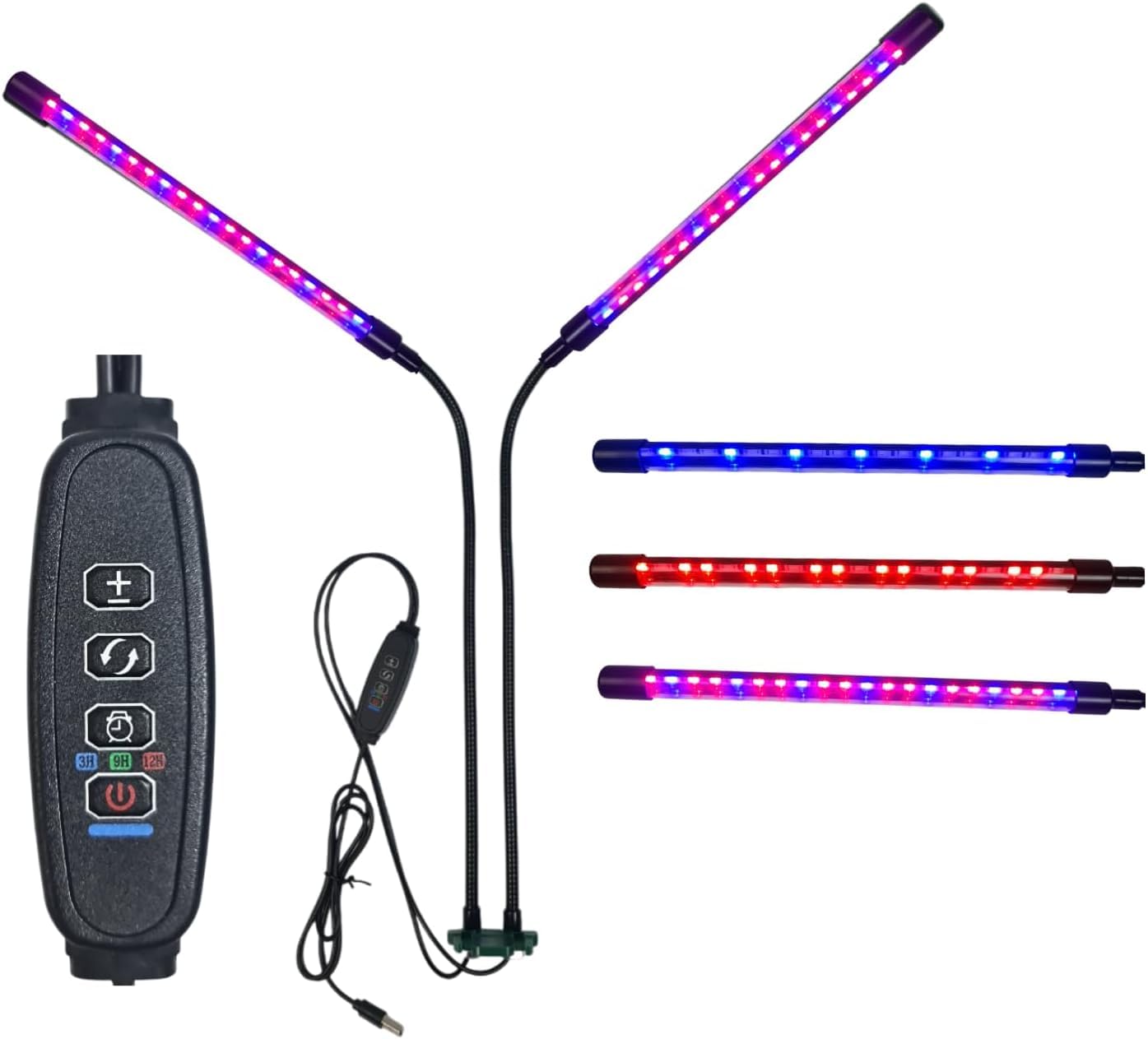 AMOS LED Grow Light LED Full Spectrum Blue & Red UV Light for Plant Propagation, Seedlings & Cuttings Compatible with All AMOS Propagators (Double UV) [Energy Class A]