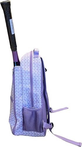 Miniatura 5 de Mochila de raqueta de tenis para mujer  Bolsa de tenis ligera que almacena 2 raquetas, pelotas y equipo deportivo  Mochila