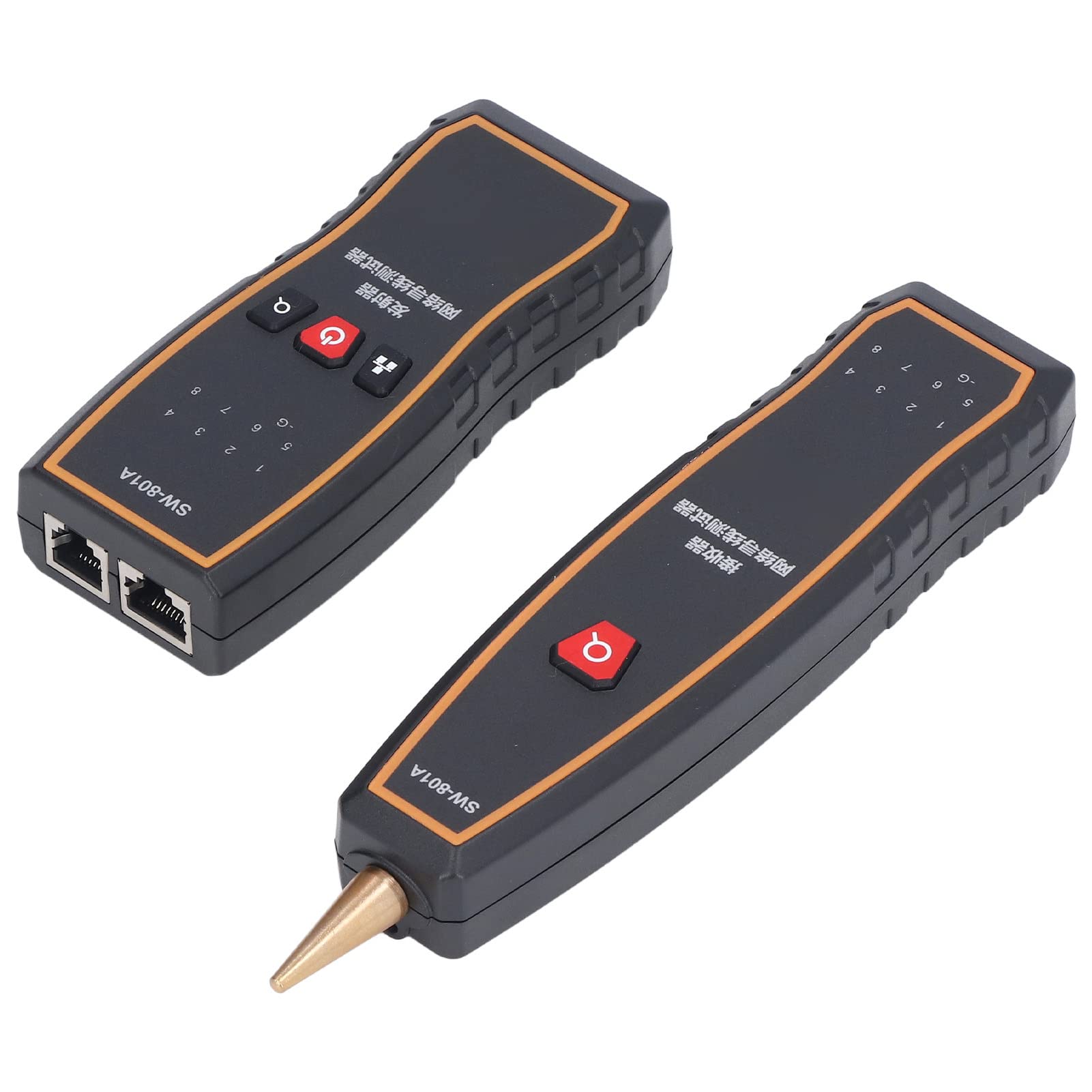 Kabeltester, Leitungsfinder, multifunktionales Drahtdetektor-Werkzeug, professioneller RJ45-RJ11-Netzwerk-Telefonkabeltester für technische Verkabelung, Wartung von