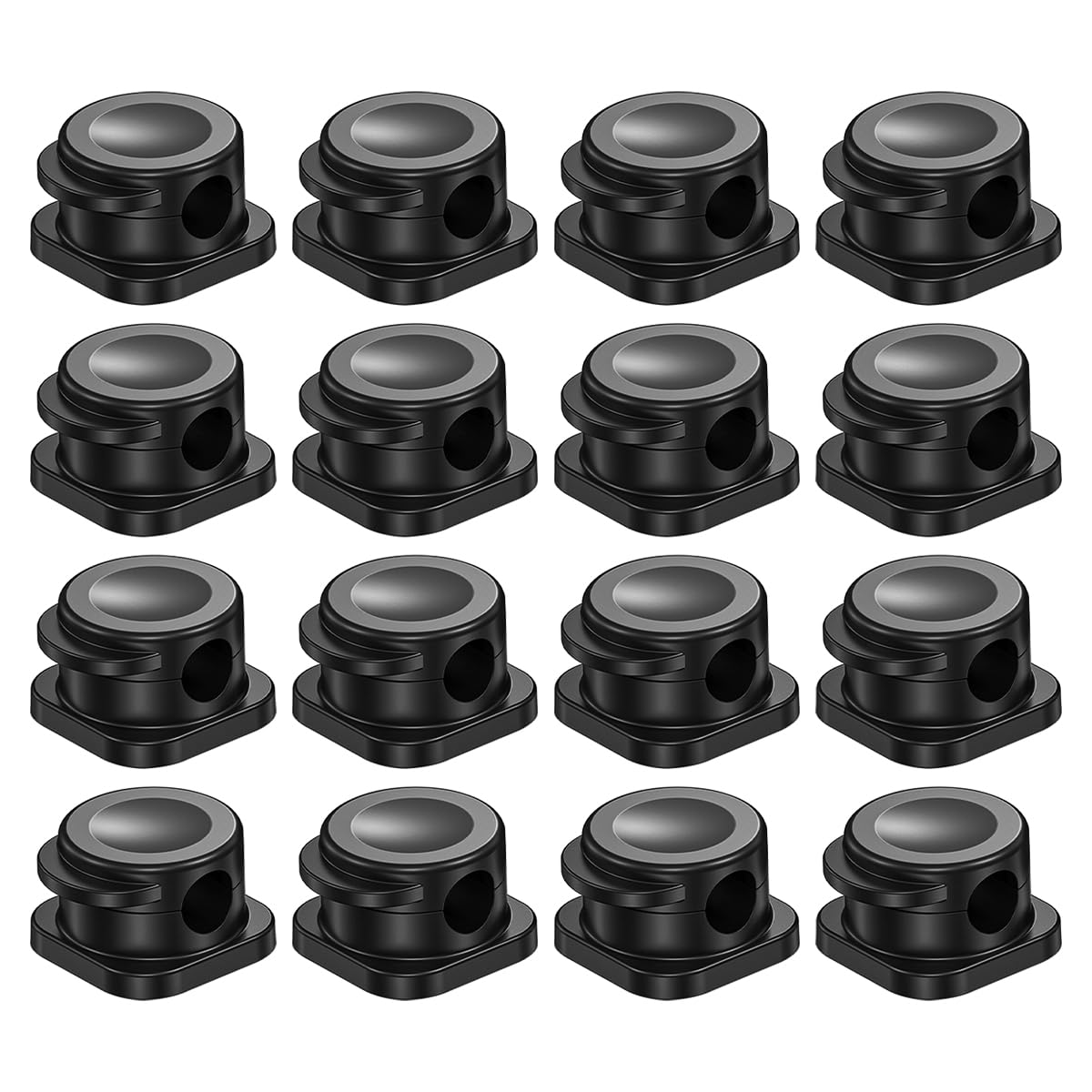 Muiltvoe Magnetic Cable Management Cable Fixer Non-Trace Self-Adhesive Data Cable Winding Organizer for Home Office Workspace