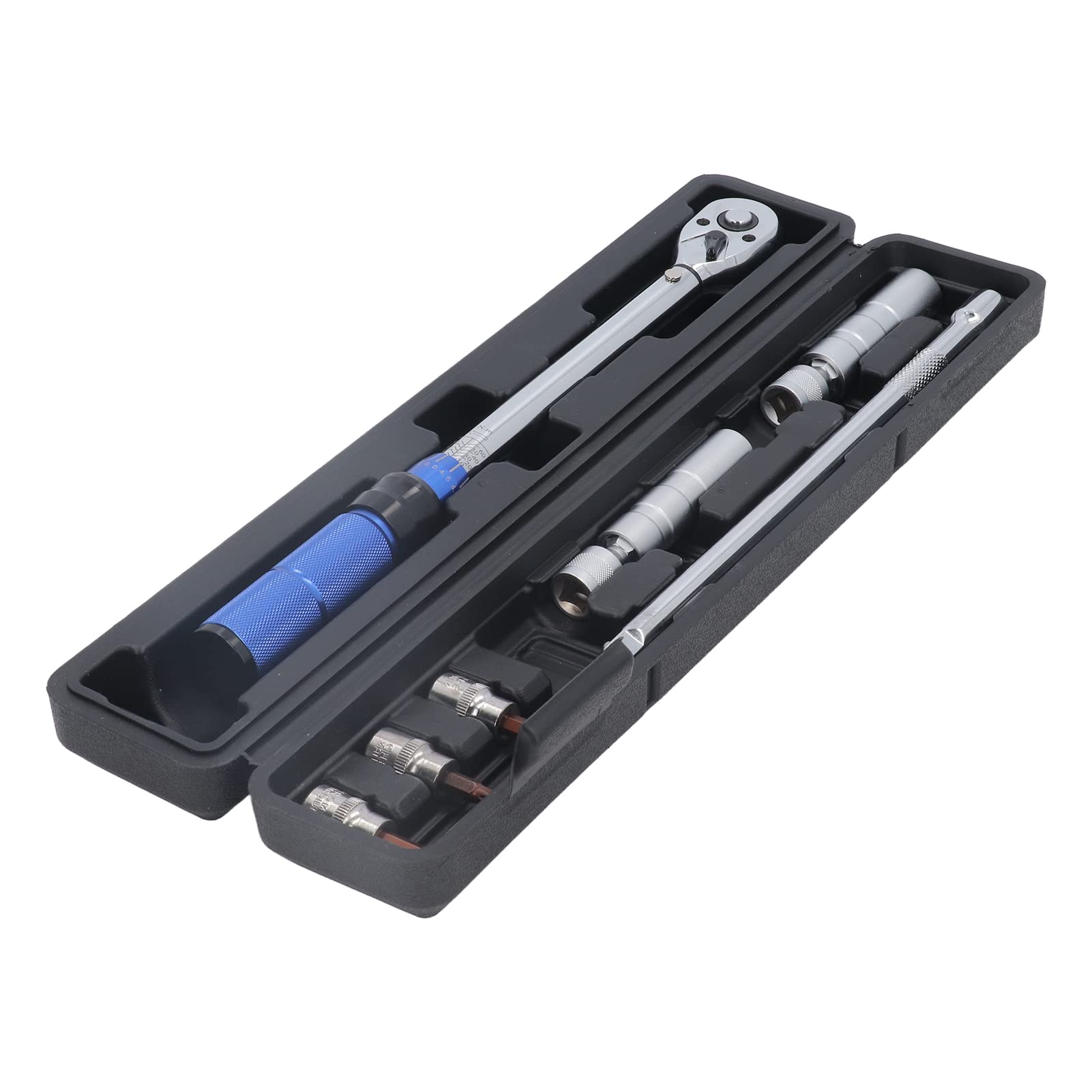 Llave de torsión de 7 piezas, llave de torsión de 3/8 pulgadas, llave de torsión, llave de bujía, rotación de 360 ​​grados con enchufe de bujía de 14 mm y 16 mm para mantenimiento de automóviles