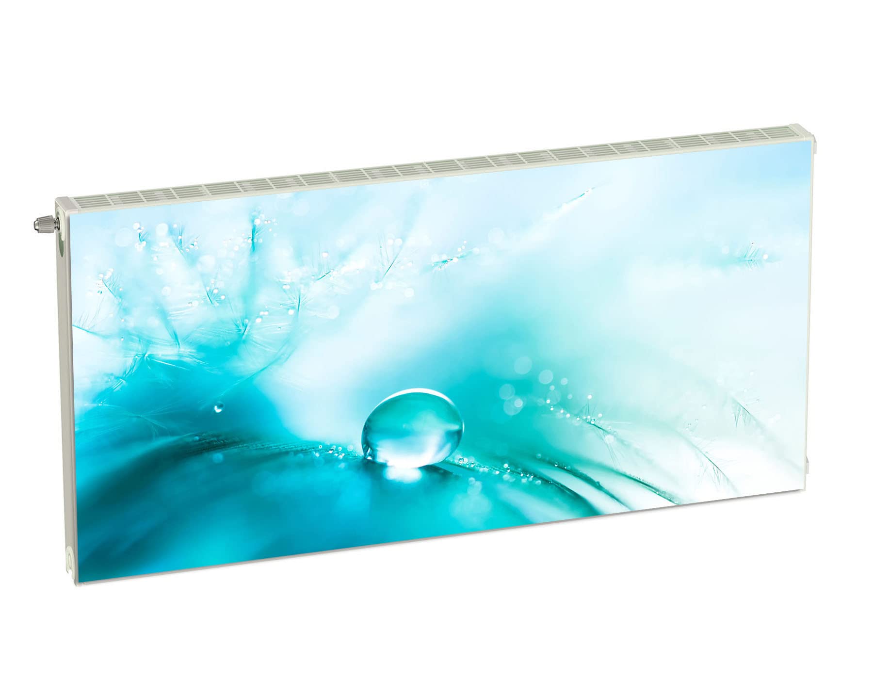 Magnet Heizkörperverkleidung Heizkörperabdeckung Blau Abstrakt 120x60 cm Heizung Abdeckung Verkleidung Magnetische Abdeckmatte Kühlschrank aus Einem Flexiblen Magneten Digitaler Aufdruck