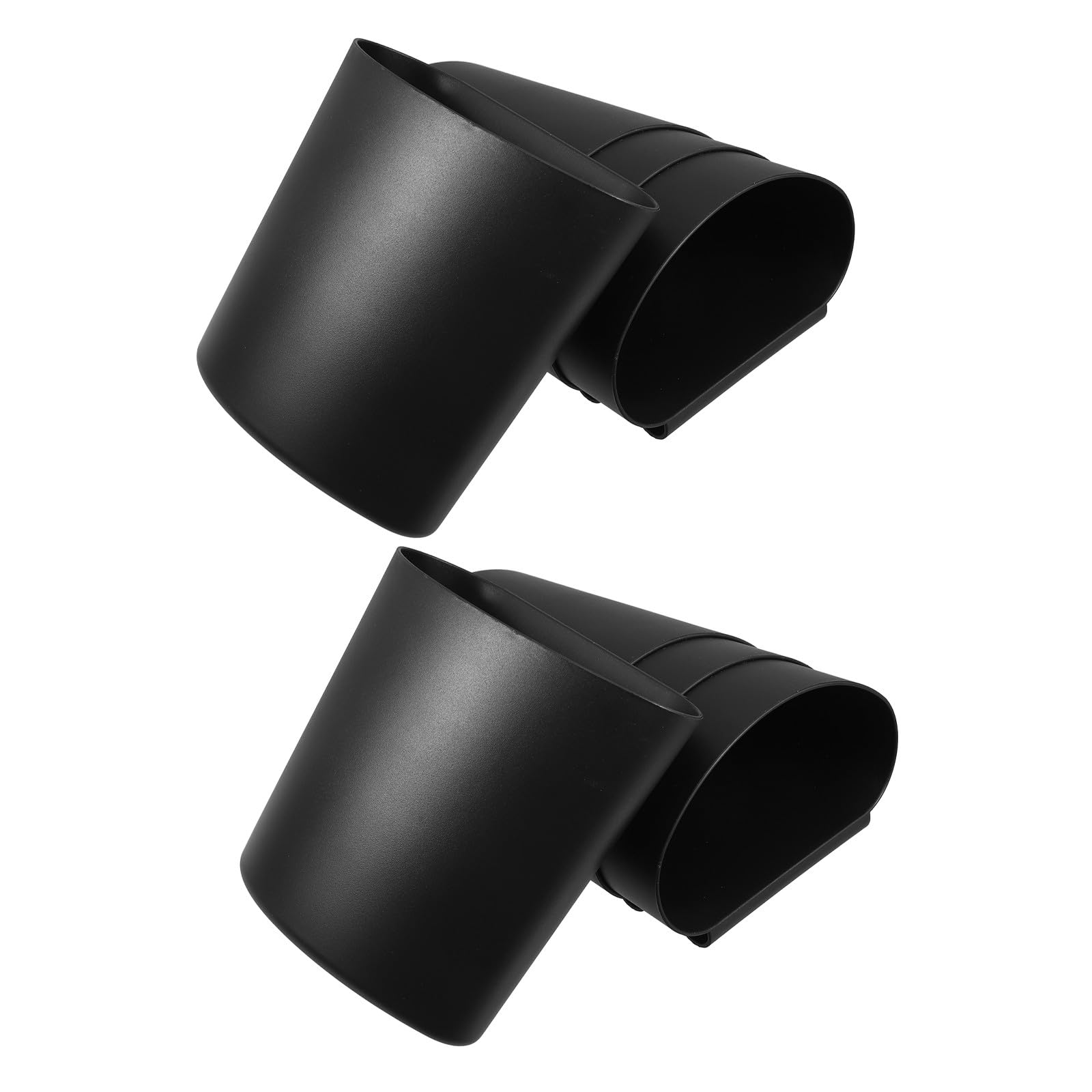 Cesta de almacenamiento portátil de plástico negro para piezas pequeñas