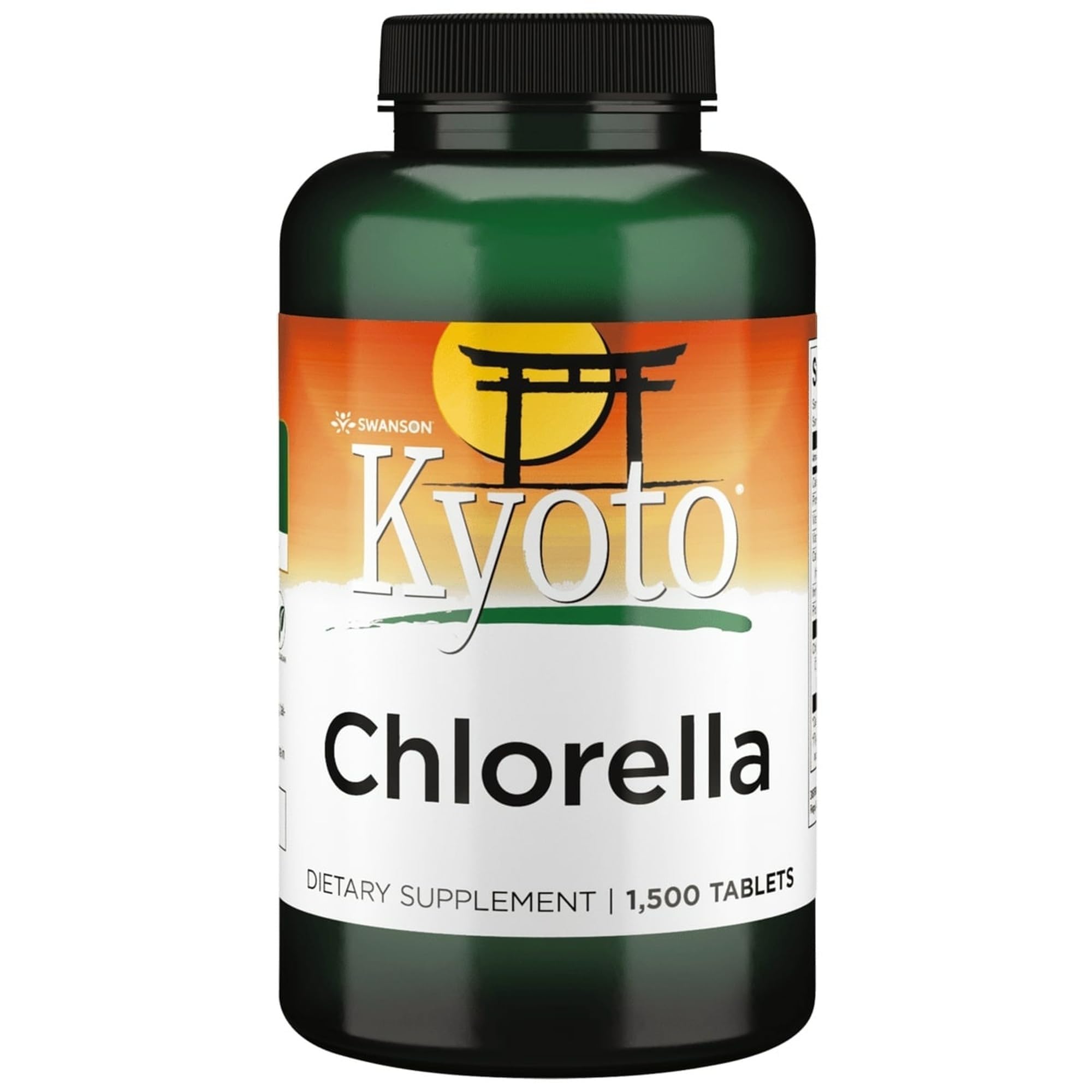 Swanson Chlorella 194 mg, Vegetarian, 1500 Tablets