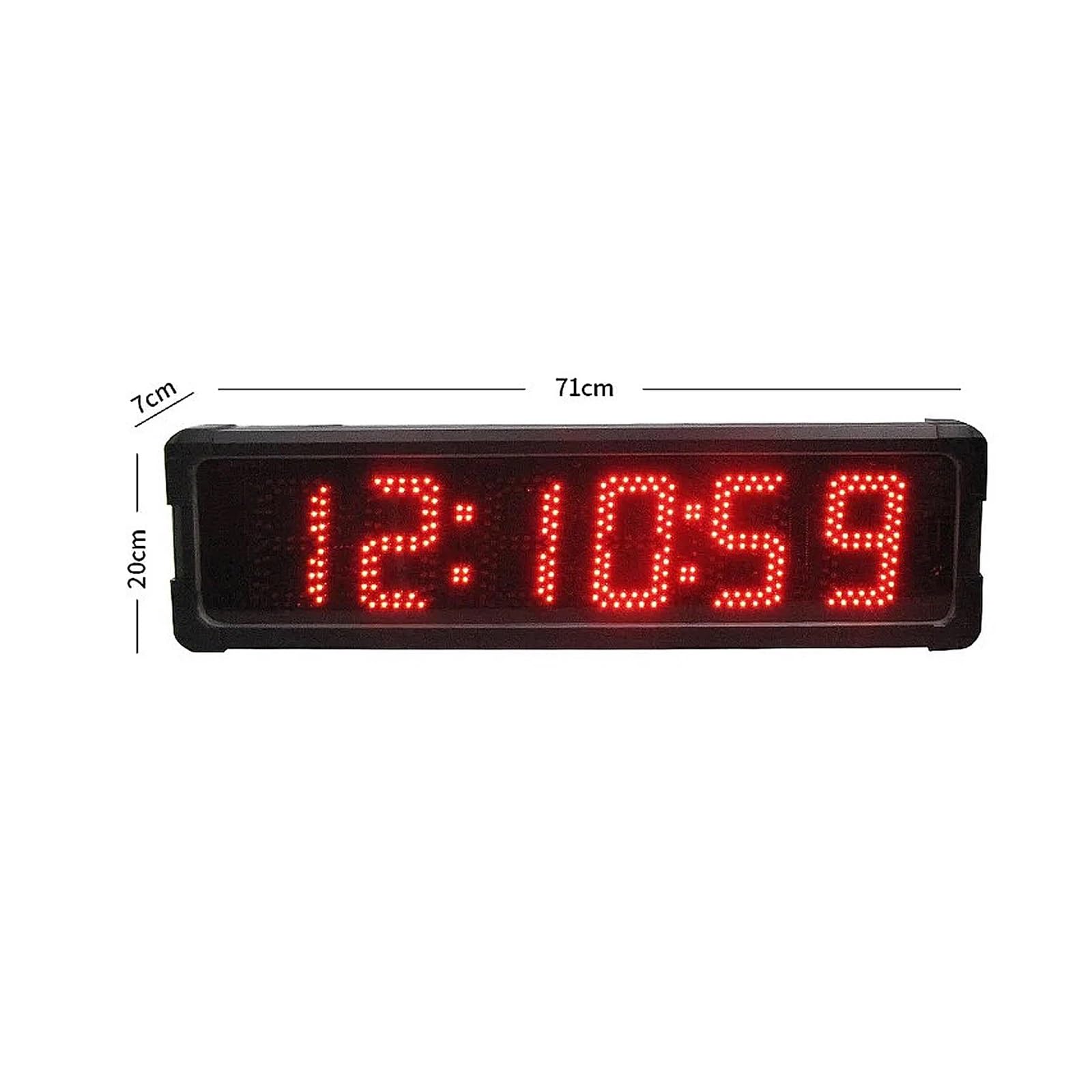 Timer palestra, Orologio digitale con conto alla rovescia di grandi dimensioni, 5 pollici, telecomando a 6 cifre, lega alluminio(Suit A)