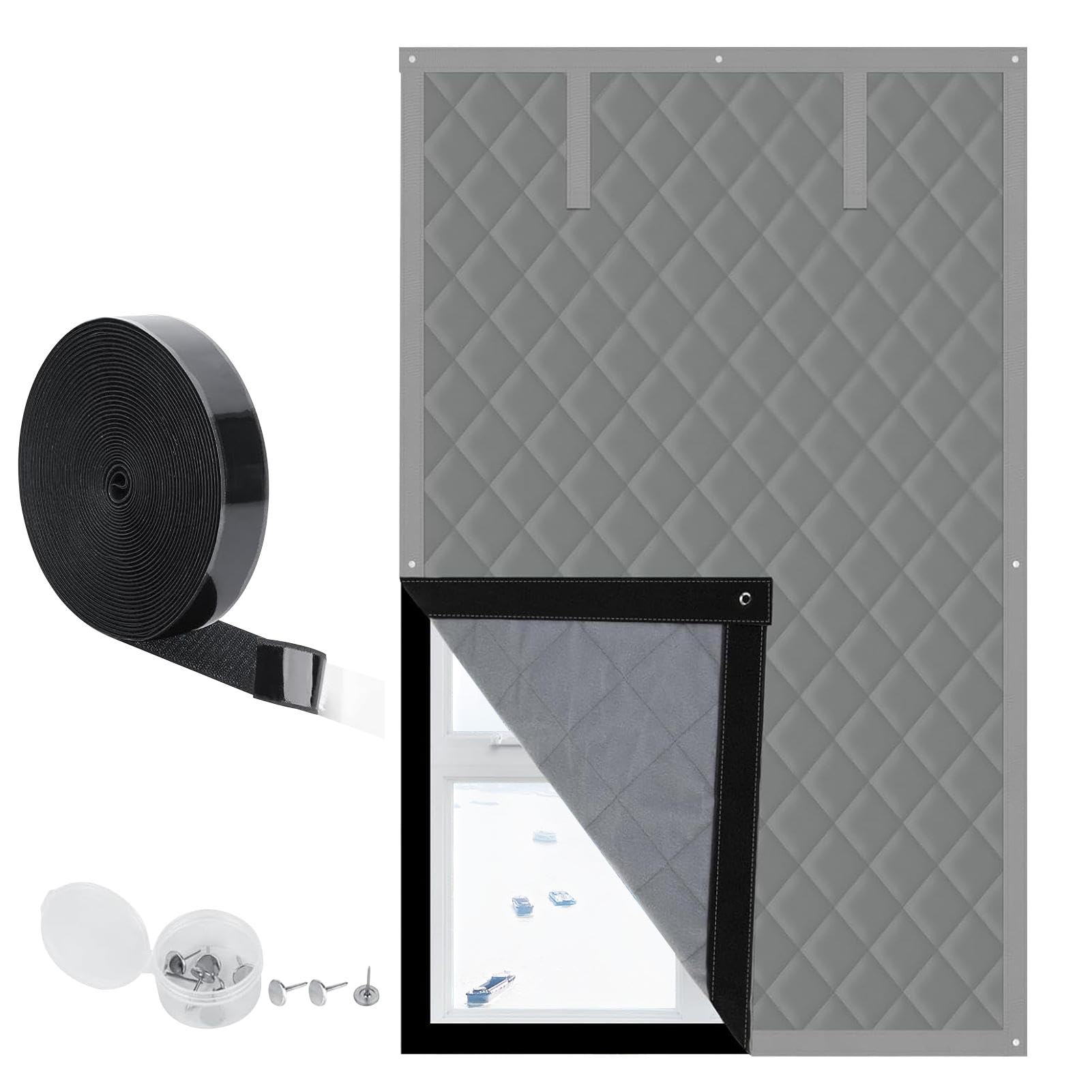 Soundproof Blackouts Privacy Screen, Windproof Waterproof Cold | Protection Blanket, Noise Reduction Covers, Cold Protection Blanket 35,4 x 82,7 pollici, Privacy Screen for Balcony