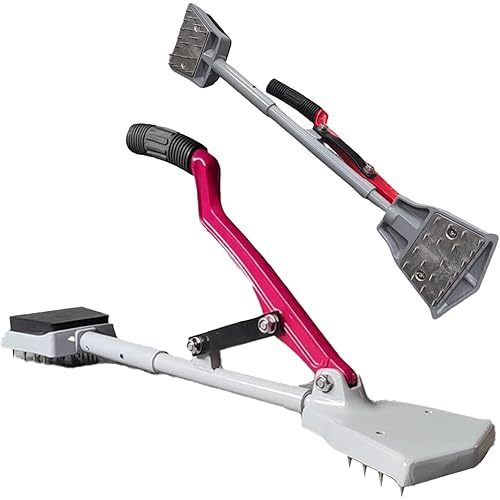 Carpet Stretcher, Carpet Installation Knee Kicker w/Adjustable Stretcher, Soft Rubber Handle&Grippers, 20 Hardened Steel Needles