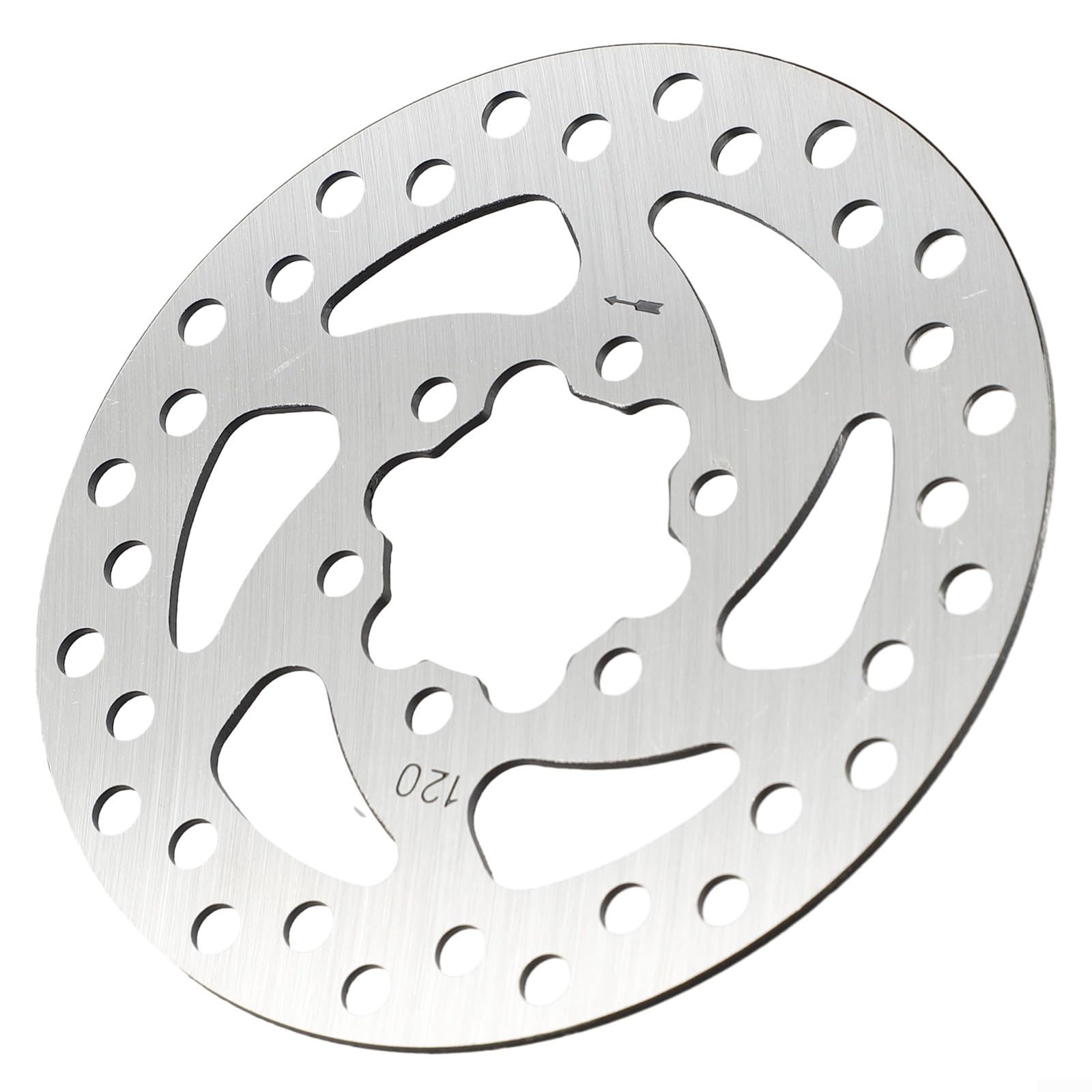 120mm 6-Hole Stainless Steel Brake Disc for Electric Scooters – Compatible with For Xiaomi For Mi Electric Scooter Pro/Pro2, and Other 6-Hole Scooters with