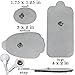 TENS Unit Snap-On Electrode Pads, Reusable (Large)