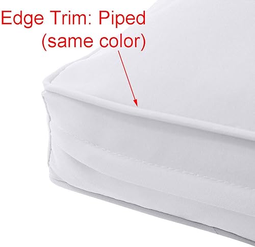 Miniatura 4 de *Solo funda*-Funda para sábana bajera ajustable para sofá cama de 6 pulgadas, ribete ribeteado tamaño matrimonial AD109