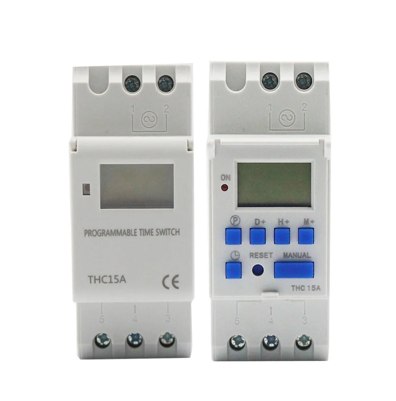 Relais minuterie THC15A interrupteur horaire programmable rail DIN