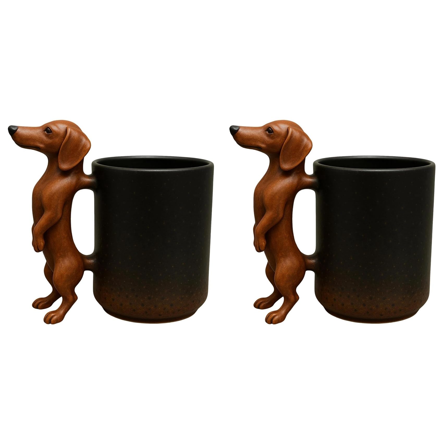 Tasse à café teckel céramique 325ml, cadeau idéal propriétaire de chien
