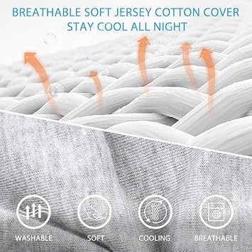 Chilling Home Pregnancy Pillow, Maternity Pillow for Pregnant Women | Breathable Maternity Pillow for Pregnant Women, Comfortable Full Body Pillow Pregnancy Pillows for Sleeping,Jersey, Grey