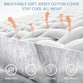 Chilling Home Pregnancy Pillow, Full Body Maternity Pillow for Pregnant Women, 63 inch Comfort U Shaped Pillow with Removable Washable Cover Cooling Jersey - Grey