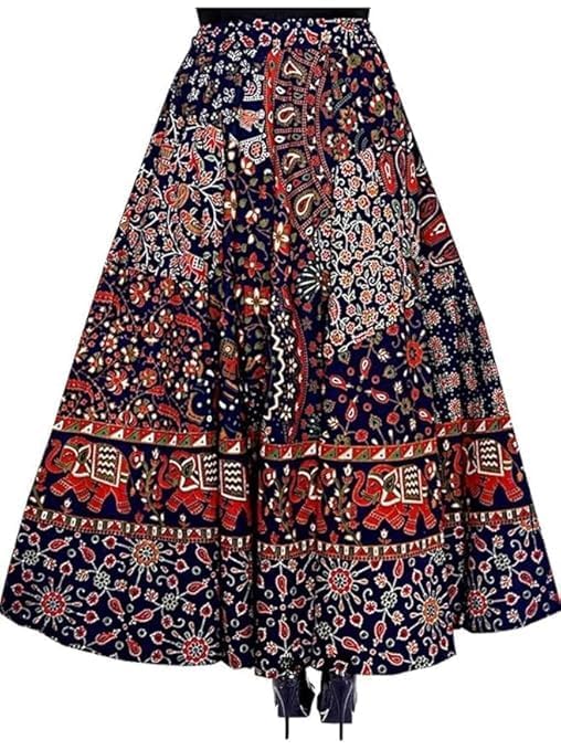 modern kart Traditional Jaipuri Printed Long Skirt for Women-picture-51