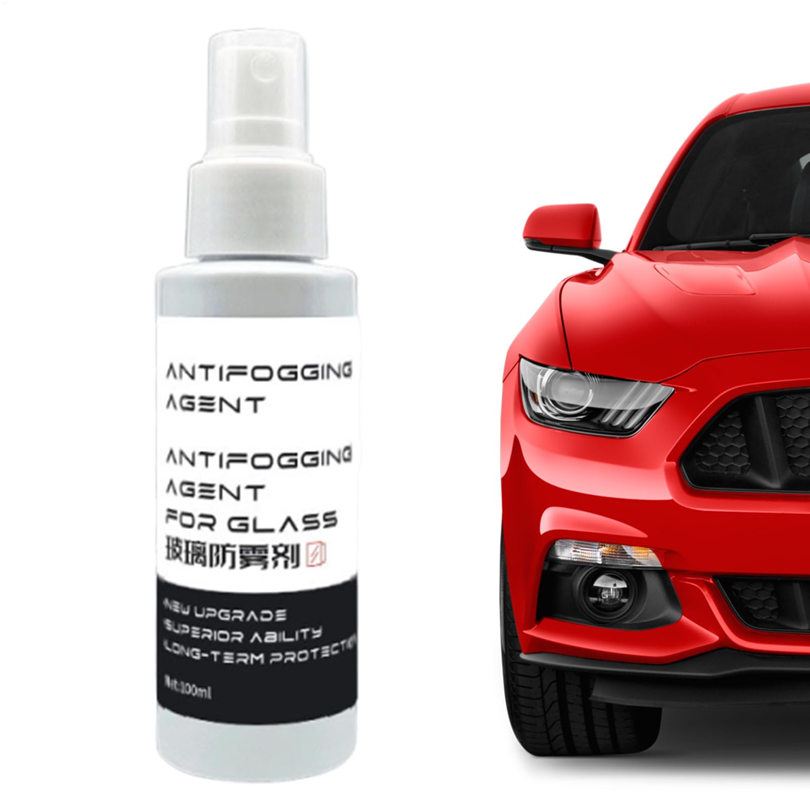 Środek Zapobiegający Parowaniu Szyby,100 ml Niezawodny środek przeciw zamgleniom do szyb samochodowych - Środek czyszczący do szyb i luster usuwający tłusty film,Do pojazdów SUV skuterów samochodów