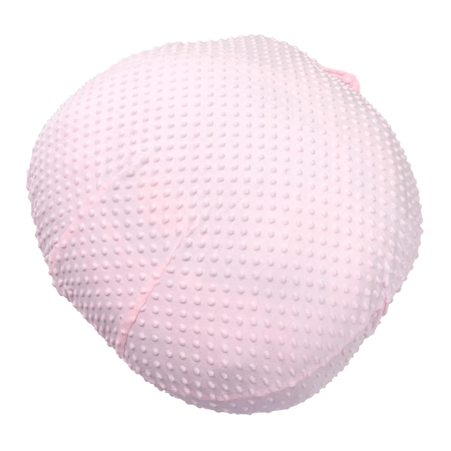 Infant Cushion Cover Breathable Cotton Round Replaceable Cushion Cover Pink