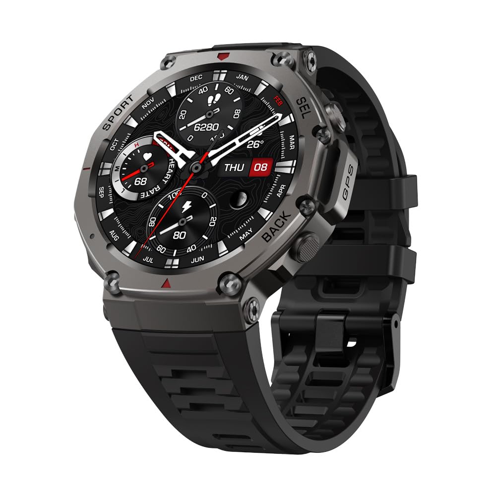 Sekoda Gps Smartwatch Rugged 100m Impermeabile Amoled Batteria Lunga Durata