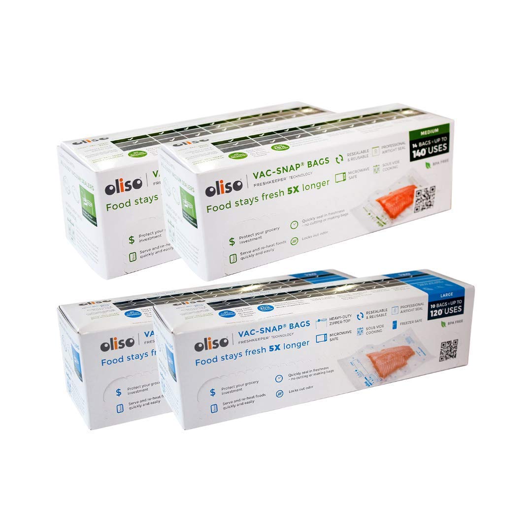 Buy Oliso Pro VACSNAP Bags for Oliso Vacuum Sealers (28 Medium 1 Quart