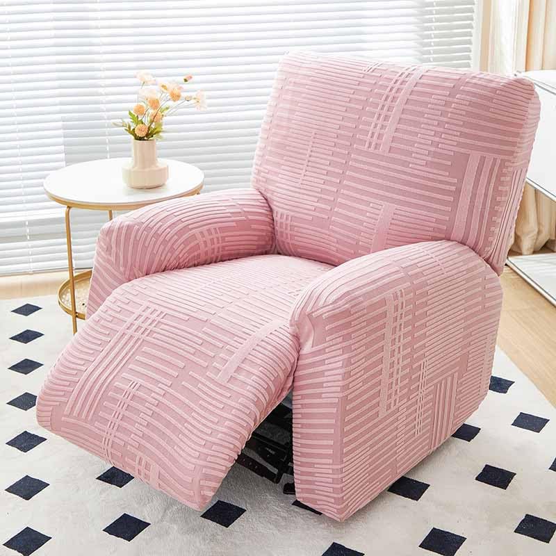 Copripoltrona Relax Reclinabile Elasticizzato, Fodera per Poltrona Reclinabile 1/2/3 Posto, Copri Poltrona Relax con Braccioli Elettrica(E,3 Seats(G,4 Seat)