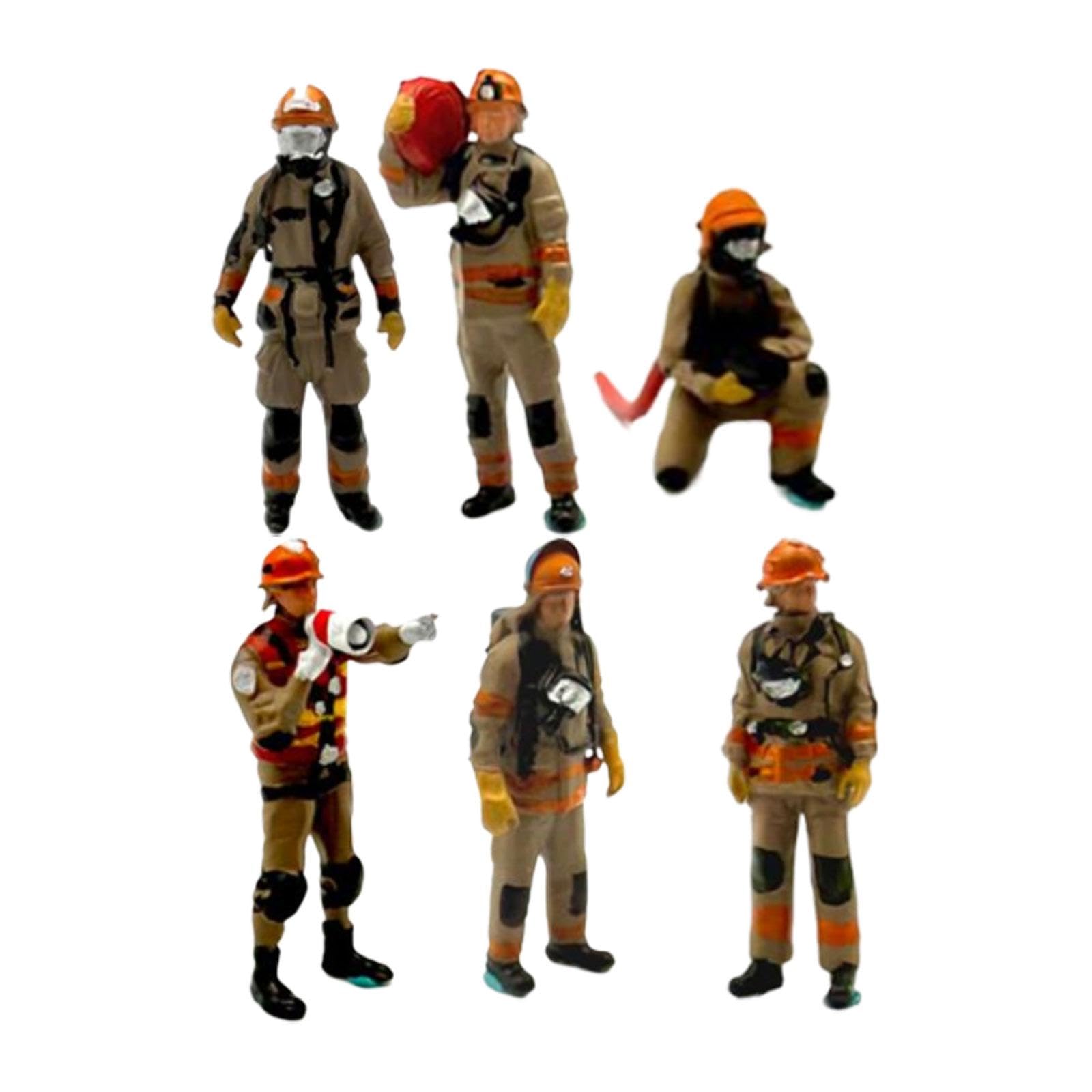 Qianly 6 Figuras de a Escala 1:64, Mini Muñecos de, Ideales
