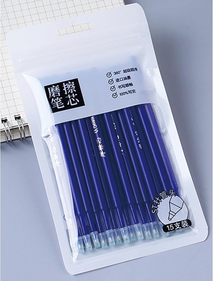 30 Recambios para Bolígrafo Borrable Tinta Azul 0.5 mm Punto Fino miniatura 2