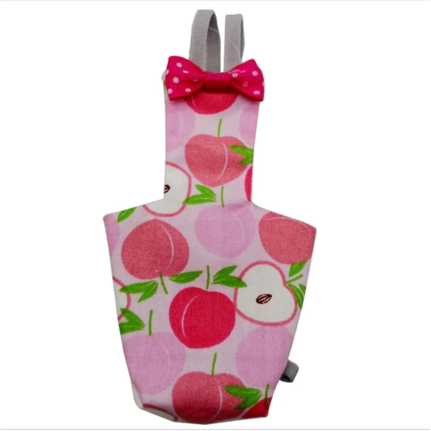 Bird Diaper, Parrot Diaper with Bowtie Cute Colorful Fruit Floral Cockatiel Pigeons Pet Birds Flight Suit Clothes Reusable,for Bird(H,Small)