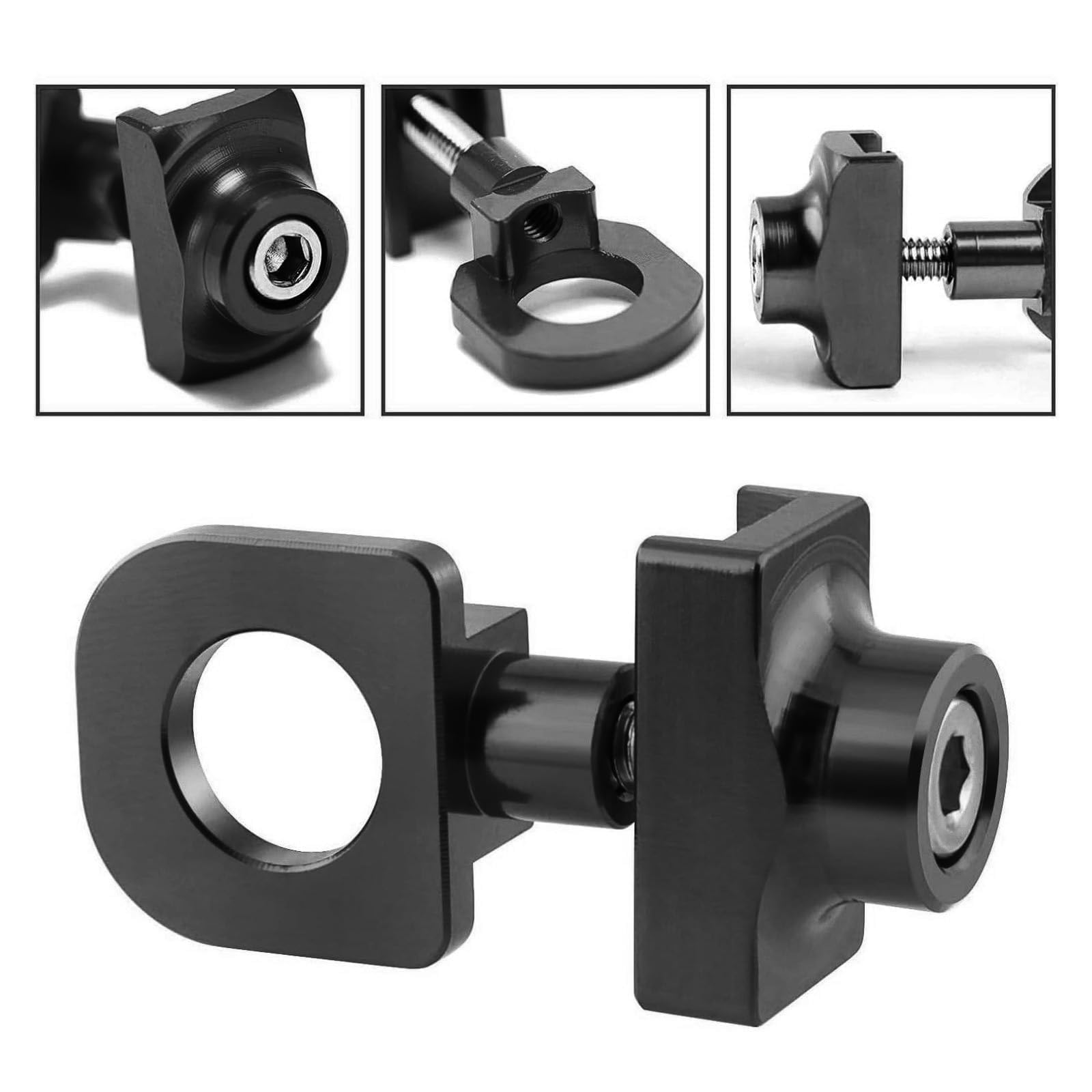 Legierung Kettenspanner 2 Stück Fahrrad Kettenspanner Aluminium-Legierung Verstellbare Feder Für Singlespeed BMX Fixie Bikes 10mm Achse