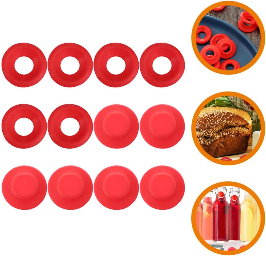 Swing Bottle Gaskets 12pcs Plastic Leak-proof Seal for Fermentation