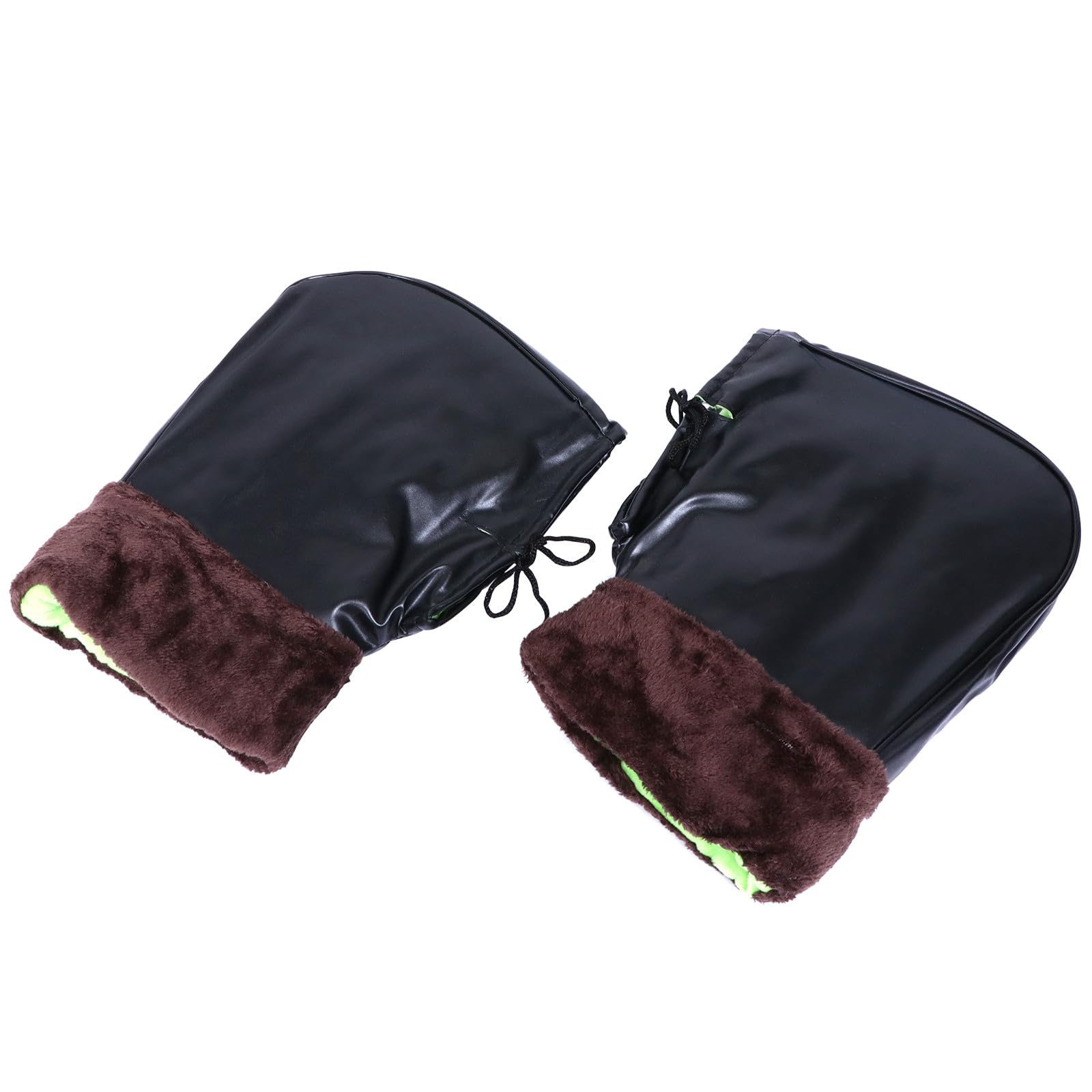 UPKOCH Winter Motorcycle Handlebar Gloves Pair Pu Cotton Thickened Electric Bike Handlebar Gloves Windproof Winter Hands Protector for