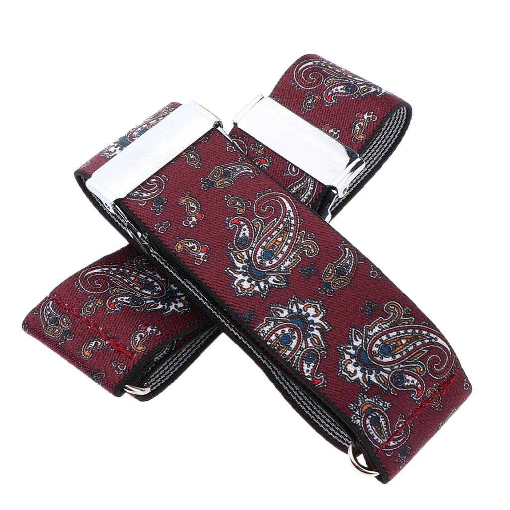 Meri SHOPP Anti-Slip Elastic Shirt Sleeve Holders Polka Dot Armbands Garters Burgundy2 As Per Description Clothing Shoes & Accessories | Mens Accessories | Other Mens Accessories-image-12