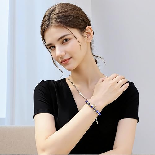 Miniatura 5 de Pulsera de piedras preciosas de cristal natural hecha a mano de lujo chapada en oro de 14 quilates, elegante joyería única para mujer, regalo listo