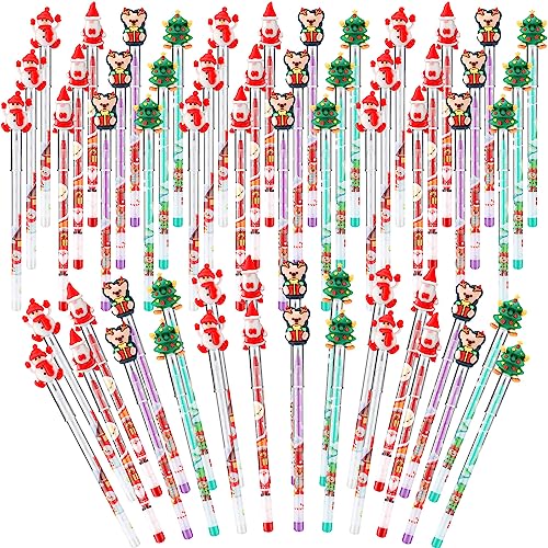 Yexiya 100 lápices de grafito apilables Navidad miniatura 1