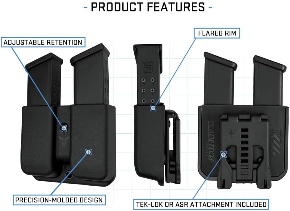 blade tech double mag pouch
