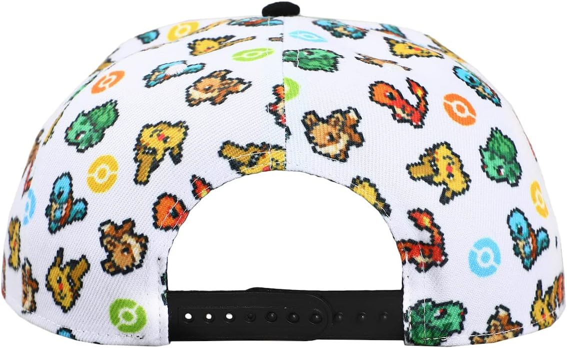 Pokemon Starters White Snapback Hat - Image 4