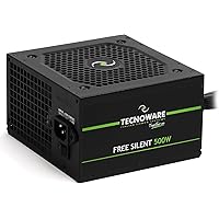 Tecnoware Alimentatore ATX Free Silent 500, Ventola Silenziosa 12 cm